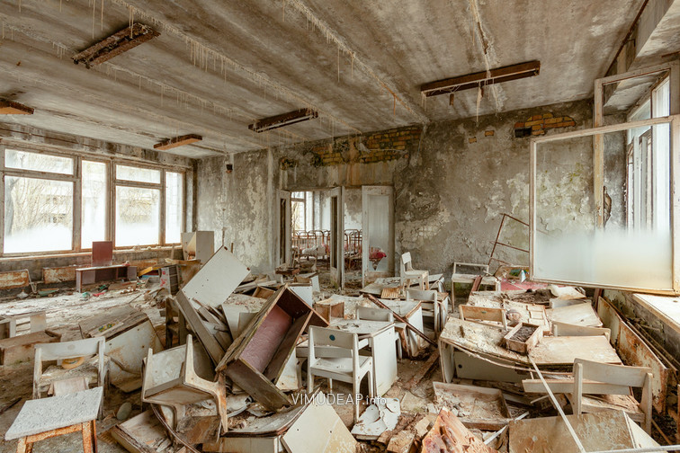 Bild 7886 Geisterstadt Prypjat (Atomkraftwerk Tschernobyl)