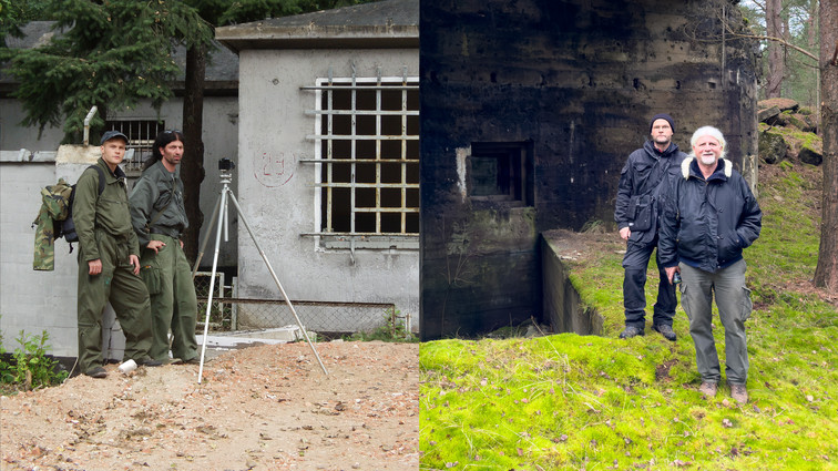 15.09.2002: Vor dem Wachgebäude des ehem. Fliegerhorstes Stendal-Borstel, Sachsen-Anhalt. Rechts: auf dem Truppenübungsplatz Jüterbog, Brandenburg, 06.01.2023. Bild 9438