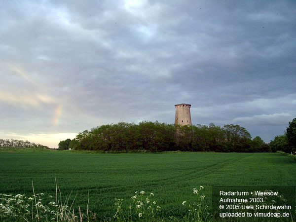 Radarturm Wesow. Ansicht von Nordwesten Radarturm Wesow. Ansicht von Nordwesten