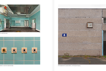 Kapitel 35, S. 224/225: Zentrale Klinik des Ministeriums für Staatssicherheit in Berlin Buch, Einer der Operationssäle, Technikgebäude für autarke Wasser- und Energieversorgung Bild 8862