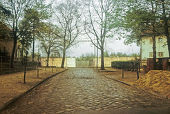Hinterlandmauer an der Clara-Zetkin-Straße in Kleinmachnow (Bezirk Potsdam / DDR), 15.04.1990 Bild 6763