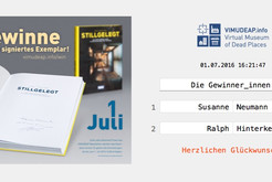 Je ein von allen drei Autoren signiertes Exemplar des Bildbandes geht an Susanne Neumann und Ralph Hinterkeuser. Herzlichen Glückwunsch! Bild 8089